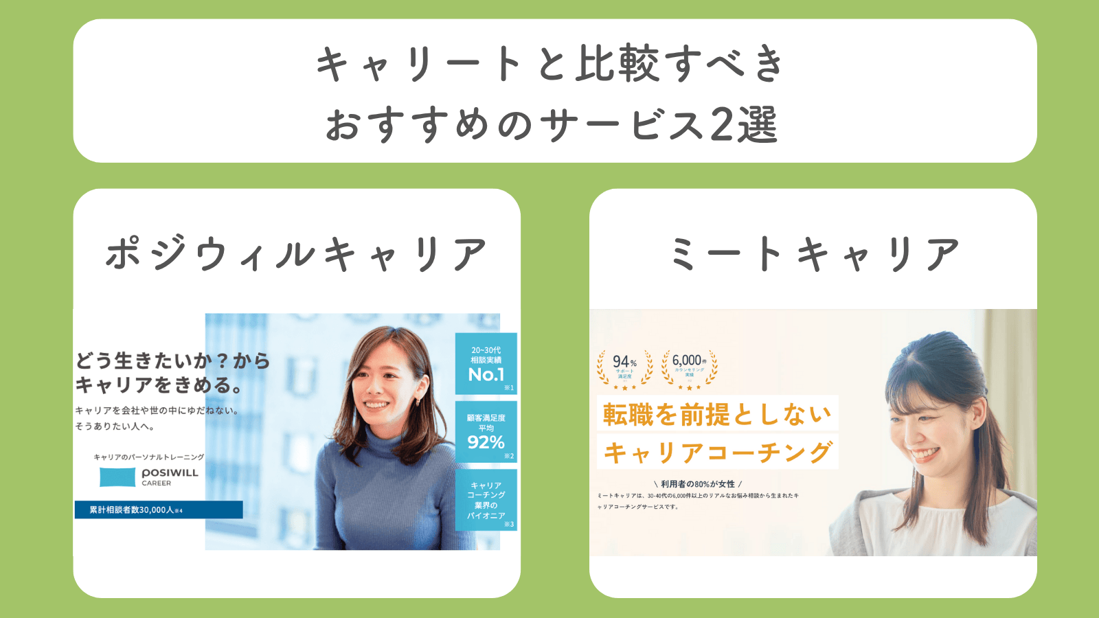 キャリートと比較すべきおすすめのサービス2選