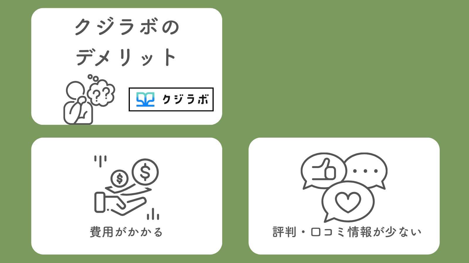 クジラボのデメリット