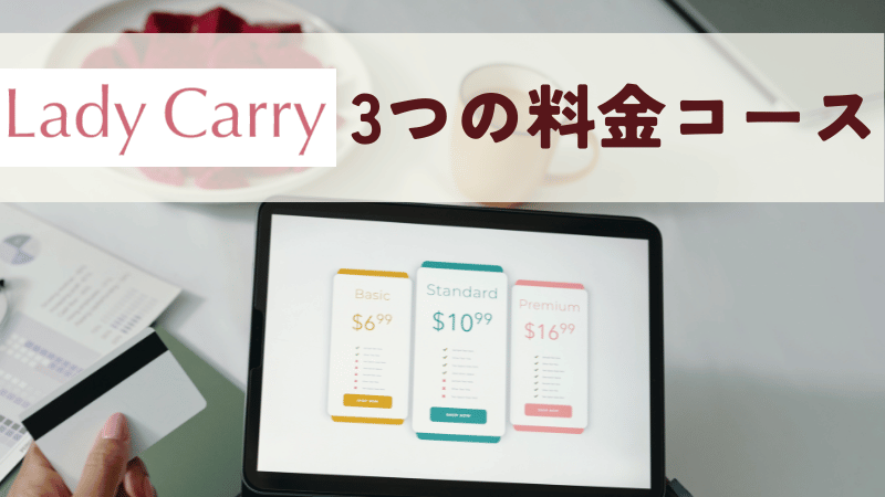 ラディキャリの3つの料金コース