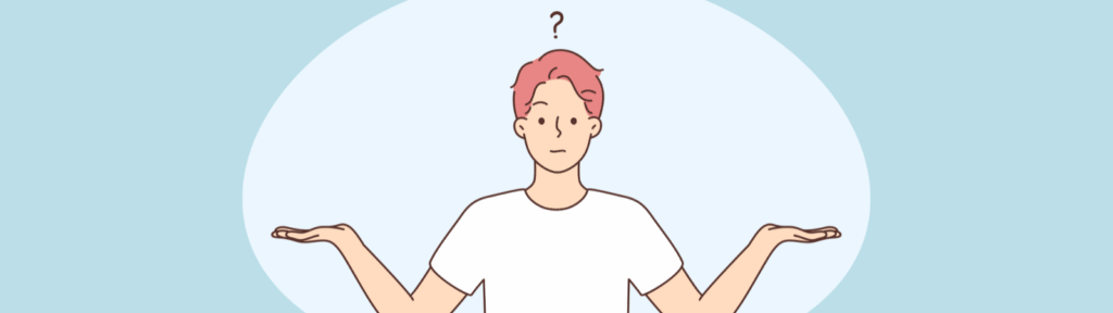 困っている男性